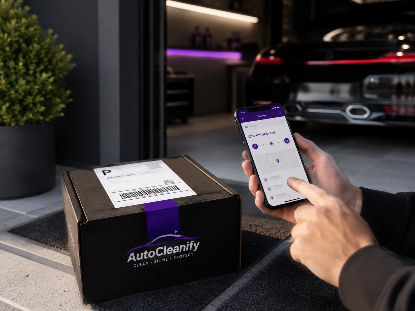 AutoCleanify package delivery and tracking